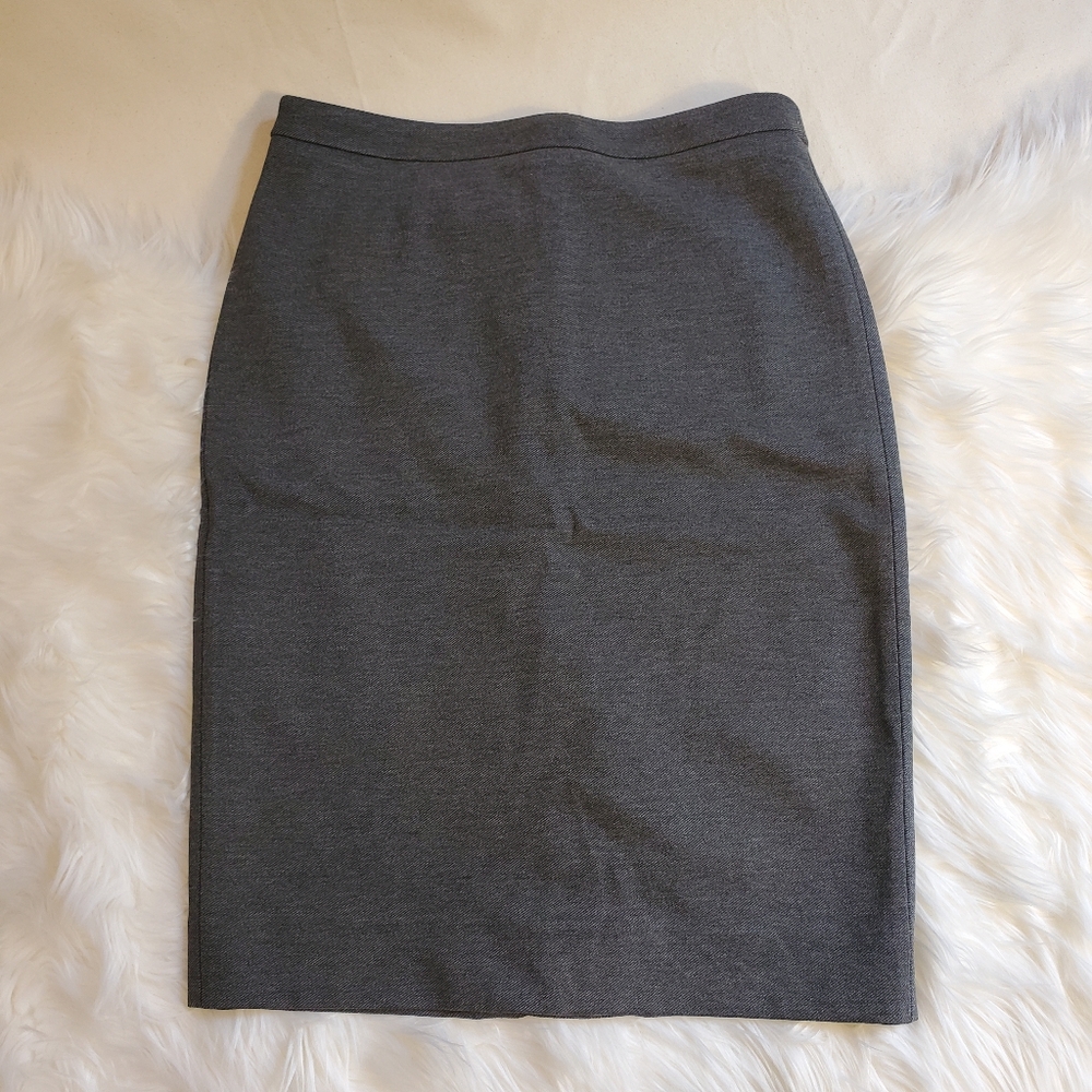 NWT J.Crew Stretch Twill No. 2 Pencil Skirt, Gray, 2